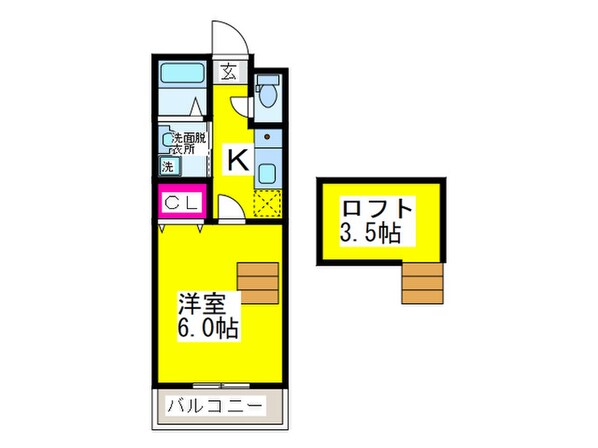 バンヴィラージュの物件間取画像